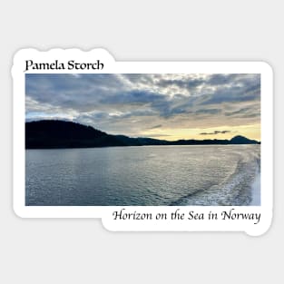 Horizon on the Sea in Norway Sticker